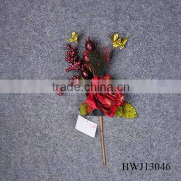 Artificial Flowers with fruits for Christmas Accessories Decoration