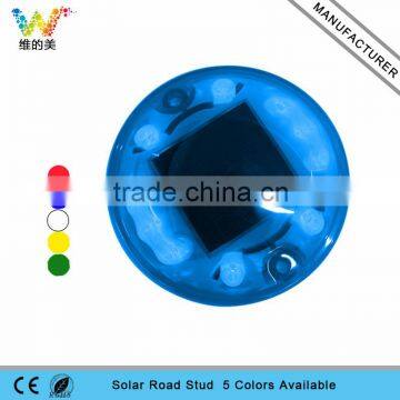 pathway decoration flashing light solar power round shape plastic road stud