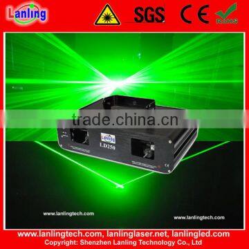 Outdoor High Power Double lens Green laser lighting 50mW 532nm