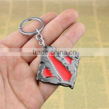 Popular Dota PC Game Keychain Alloy Bright Color Metal Keychain Dota 2 Keychain