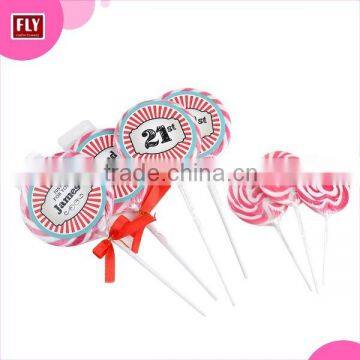Singles Wrapped Fruit Flavour Big Bom Lollipop for sale