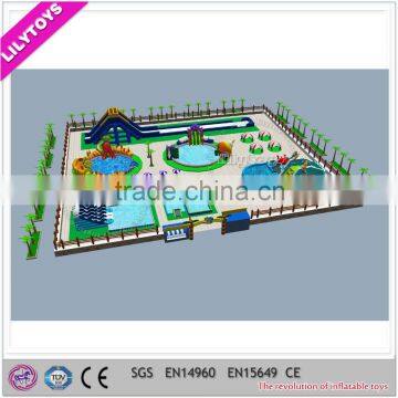 water park equipment, portable water park, water park inflatable