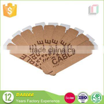 Custom Logo Printed Recyclable Kraft Paper Usb Cable Paper Package Boxes photo-4