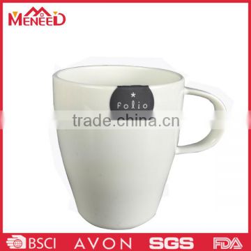 Resuable white color custom plastic cup