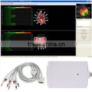 2015 newest version 12 lead Resting PC ECG System with Diagnostic Cardiology Software