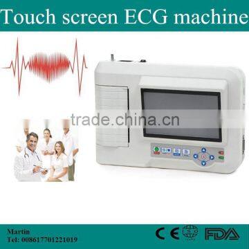 High Quality Price of Portable 6-channel Software Electrocardiograph Color Touch Screen ECG Machine EKG Machine EKG-923-Shelly