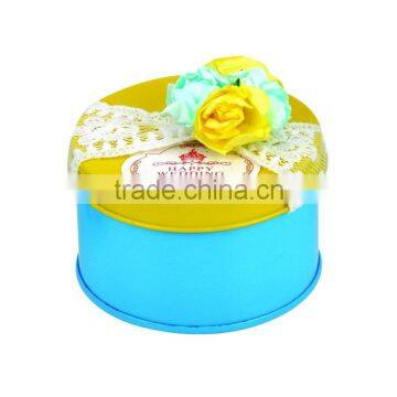 Gift box with SGS mark,round tin gift box,round tin can for gift,small metal box