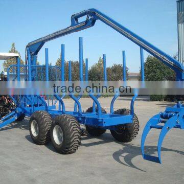 Good quality grapple trailer used truck crane