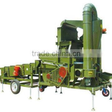 Mobile Seed cleaner with gravity table