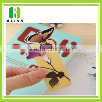Factory Wholesale cheap price butterfly paper fancy bookmark
