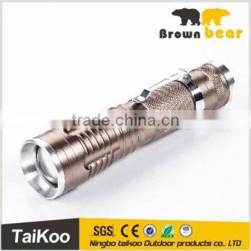 high power telescopic zoom 5 modes led flashlight