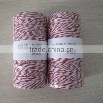 Gift packing cotton twine polyester cotton twine