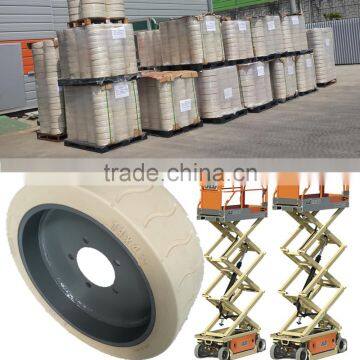 Mec 8812 Aerial Work Platform Non-marking Rubber Tire Wheel 14x4 1/2 photo-2