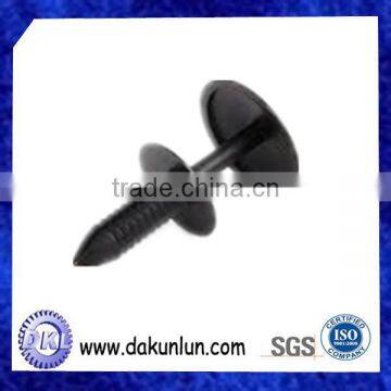 Black Snap Head Plastic Wheel Screw Push Rivets photo-2