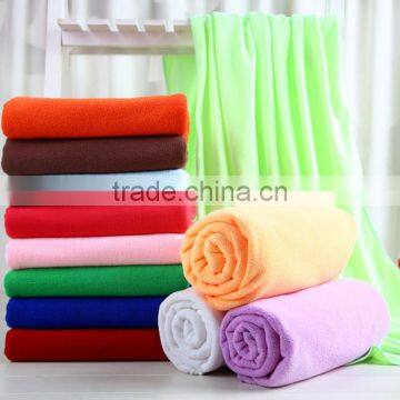 Hot Selling Microfiber Cotton Plain Thick 400g Beach Towel 70*140 Sauna Bath Towel photo-2