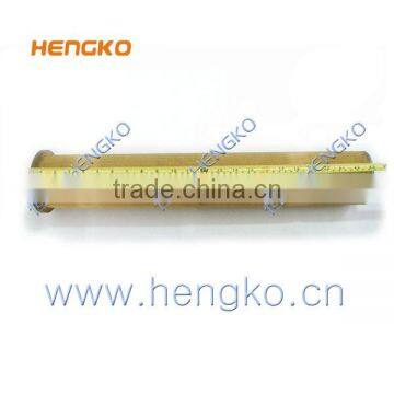 Chemical sintered porous bronze microns filter tube