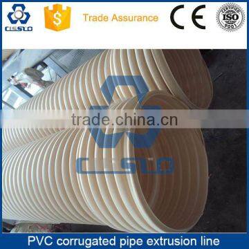 CE STANDARD HIGH PERFORMANCE BIG OUTPUT PE PVC TWIN WALL CORRUGATED PIPE MAKING MACHINE photo-6