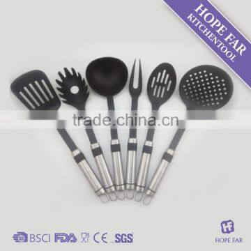 N4 6pcs heat resistant nylon kitchenware,nylon kitchen utensils