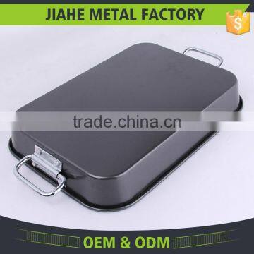 Safety Design Carbon Steel Nonstick Turkey Rotating Home Roaster photo-3