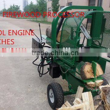 Hot 30T FIREWOOD PROCESSOR with 24HP gasoline engine