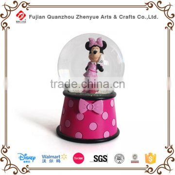 Resin minnie mouse disney snow globe