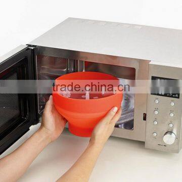 Foldable Silicone Popcorn Maker Microwave Popcorn with lid