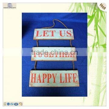 Custom Design Popular Hanging String Mdf Material Door Plate photo-4