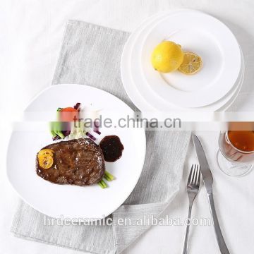 Hotel and restaurant White Ceramic plate Creative New design Dinner plates