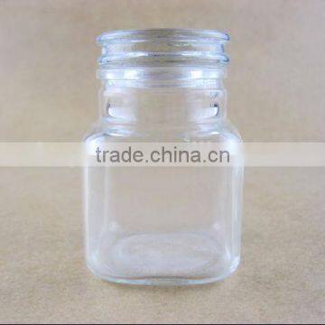 glass jars with aluminum screw cap