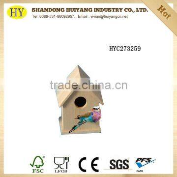 Best Selling Unfinished Wooden Bird House Nest