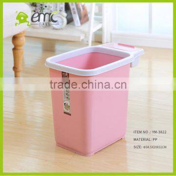 High Quality Home Garbage Can Trash Plastic Cans Plastic Trash Bins Indoor Waste Basket photo-4