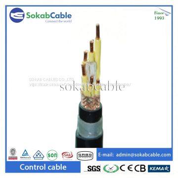 Steel tape armored control cable