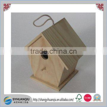 custom made and unfinished wooden bird house cage shape wooden cage CN