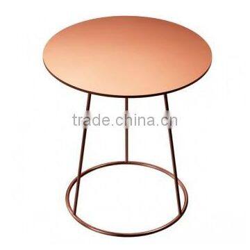 rose gold coffee wire table , copper stainless steel tables