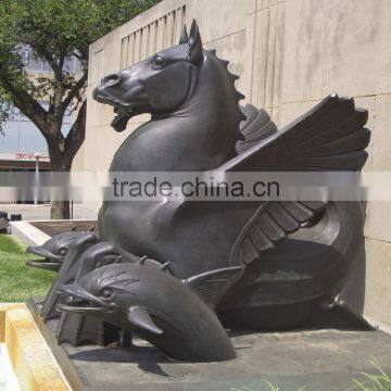 Modern Garden Sculpture Decoration Stone Hippocampus Sculpture photo-4