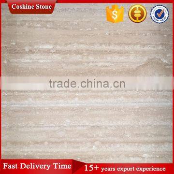 Polished Beige Stone Italian Travertine Marble Tiles and Slabs photo-4