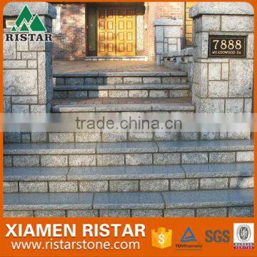 Outdoor natural granite stone stairs treads for house