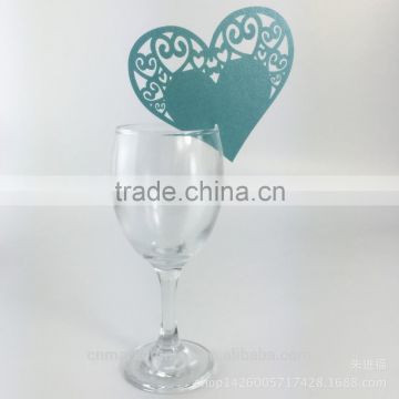 party favors supplier wine glass card laser cut wedding place card