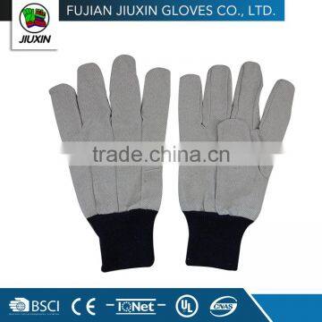 Jiuxin Straight Thumb Drill Cotton White Safety Hand Gloves photo-4