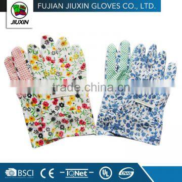 JX68C306 Made In China Custom-Made Drill cotton Kids Garden Gloves