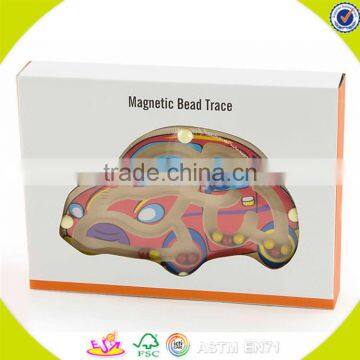 Wholesale Colorful Baby Wooden Maze Toy High Quality Kids Wooden Cart Maze Toy Hottest Wooden Drag Cart Maze Toy W11H014 photo-2