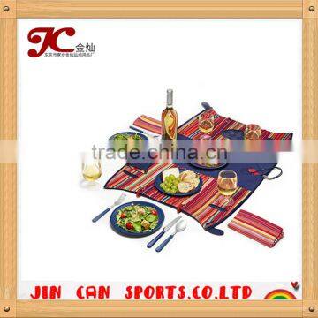 2015 New Style Recyclable Logo Printing Lunch Cooler Bag With Drink Holder photo-2