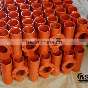 Red Epoxy Coated Grey Cast Iron Pipe Fittings