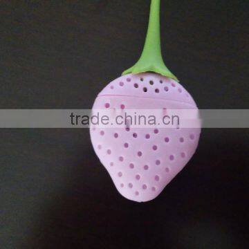 FDA and LFGB Approved Food Grade Dish-washer Silicone Tea Infuser , Custom Cheap Silicone Tea Infuser Wholesale photo-2