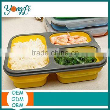 Japanese Silicone Divided Plastic Food Container photo-2