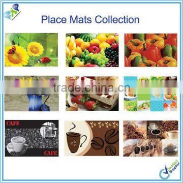 Beautiful Table mat & coasters set,PP, PVC, Factory direct supplier
