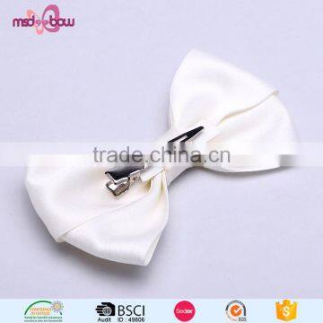 Simple Design off White Polyester Cheap Bowtie for Men photo-3