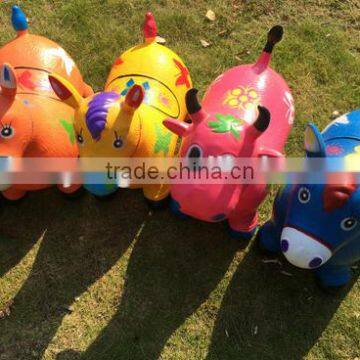 2016 SHUOYANG Pvc Milk Cow Jumping Toy Hopper Jumping Bouncy Animal for Sale photo-4