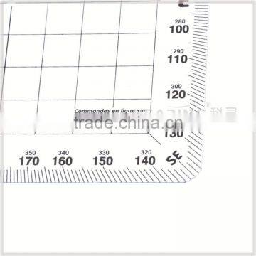 Navigational Grid Protractor - Square Nautical Protractor / Flexible Plastic Protractor Plotter ( 1 mm ) # KPP-5 photo-2