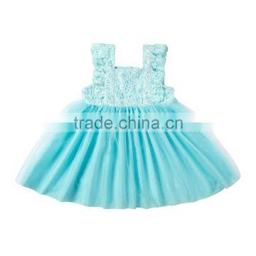 2017 Wholesale 100%cotton Lace Dress for Baby Girls photo-2